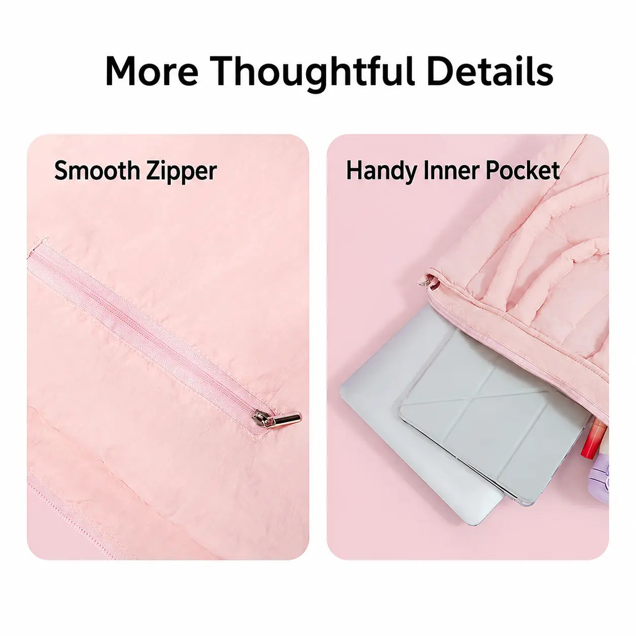 MINISO AIR Series Soft Large-Capacity Casual Minimalist Decluttering Shoulder Tote Bag, College Style Tote Purse, Home Organizer Storage Bag for School & Daily Use
