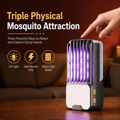 Generation-Uv Light Mosquito Trap Lamp for Indoor Use, Portable Night Light with Quiet Operation
