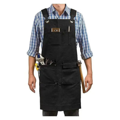 Yeewayveh Heavy Duty Work Apron for Men – 16Oz Canvas Woodworking Apron with 9 Tool Pockets, Adjustable Crossback Straps, Shop Apron for Carpenter Mechanic Foam Sprayer Sprayer Machine