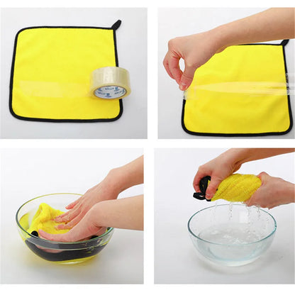 600GMS Auto Wash Microfiber Towel Car Cleaning Drying Cloth Automobile Washing Glass Cleaning Towel Detailing Car Wash Towel