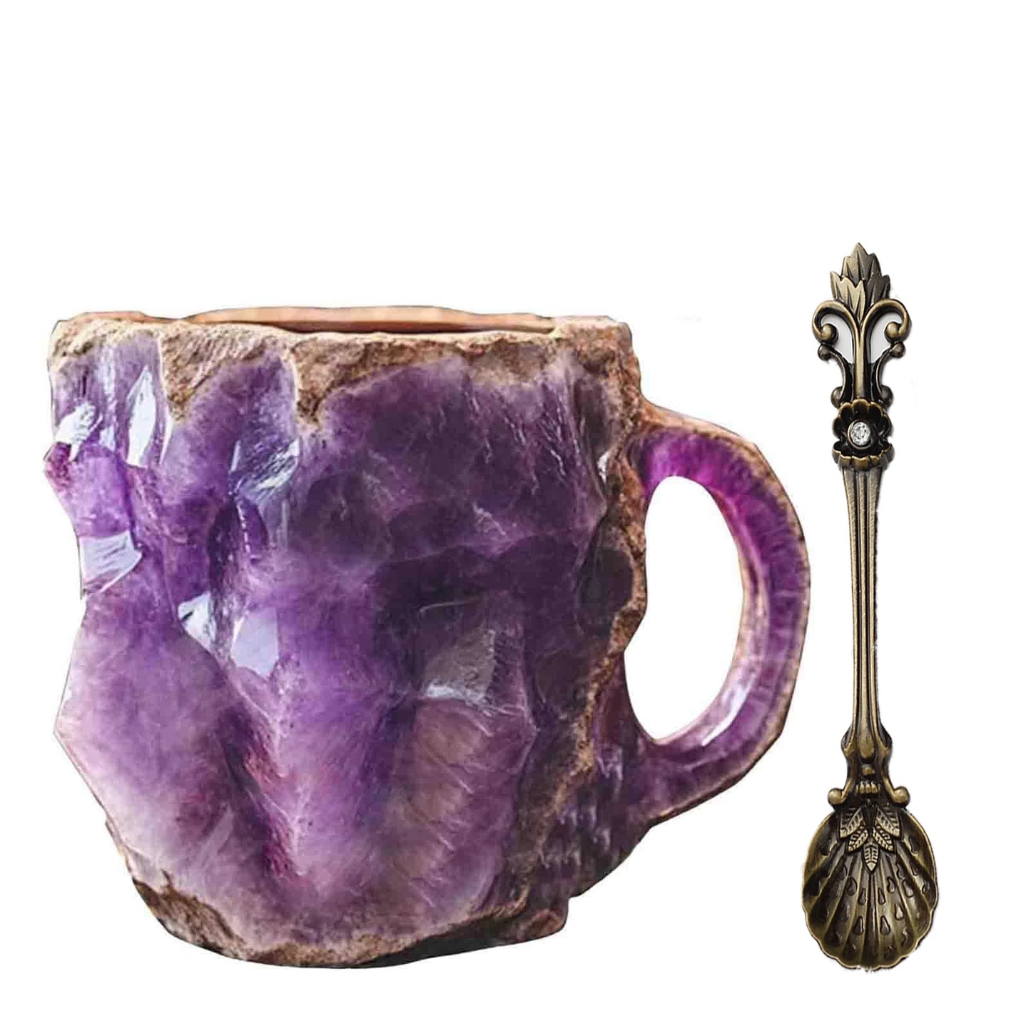 Mineral Crystal Coffee Mug 2025 New Multi-Colored Elegant Crystal Christmas Mugs Gift for Home and Office Kitchen Supplies
