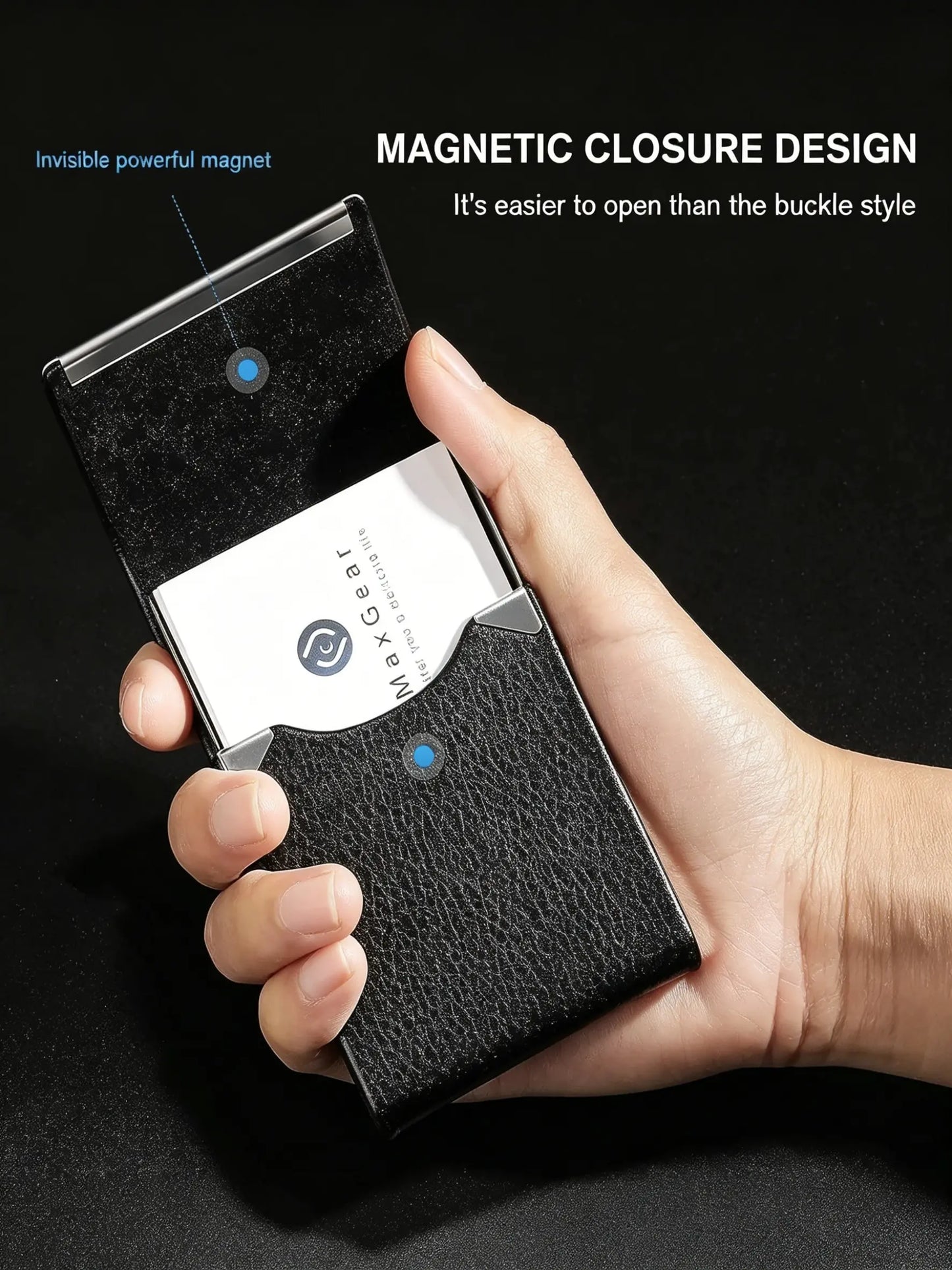 Carbon Fiber Pattern RFID Blocking Slim Metal Money Clip Wallet, Anti-Skimming Card Holder, Daily Use for Men and Women, anti Theft Wallet, Rfid Blocking Wallets
