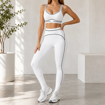Women’S 2 Piece Seamless Workout Set – Sports Bra & High Waist Leggings
