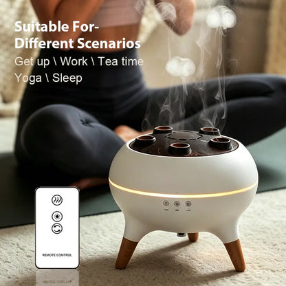 3-In-1 Home Humidifier - Colorful Night Aroma Diffuser, Mist Won'T Wet the Desk, Perfect for Bedroom, Office, Aromatherapy Gift Color Light White Noise