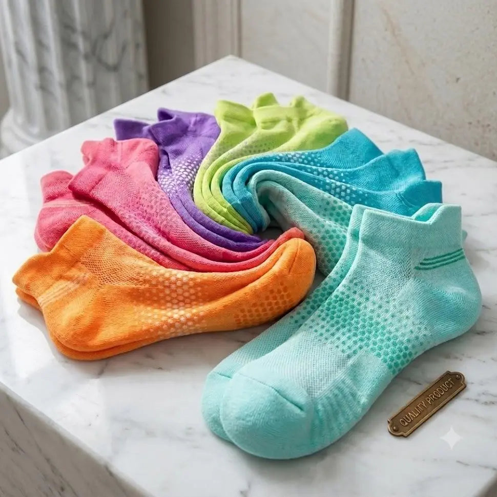 6/12 Pairs Women'S Low Cut Ankle Socks - One Size Breathable Cushioned Athletic Running Socks for Summer Sports, Hiking, Basketball