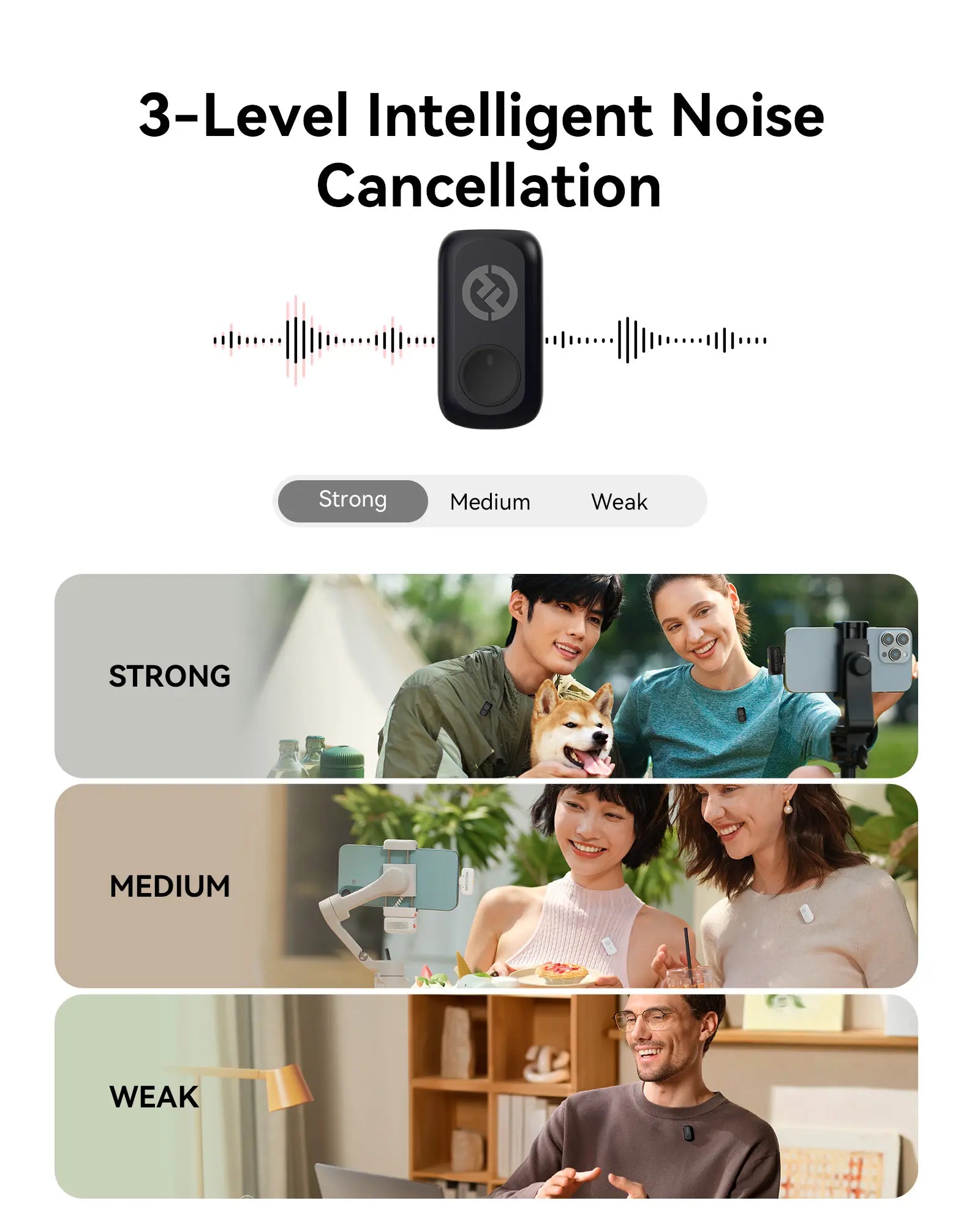 Hollyland Wireless Microphone LARK A1 USB-C for Iphone & Android 45Khz/24Bit, Magnetic Mini Mic for Podcast, Vlogging