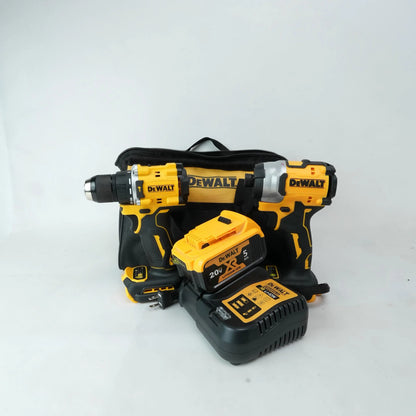 DEWALT DCF805 Hammer Drill and DCF850 Impact Driver Combo Kit 20V Brushless Power Tools Battery Charger