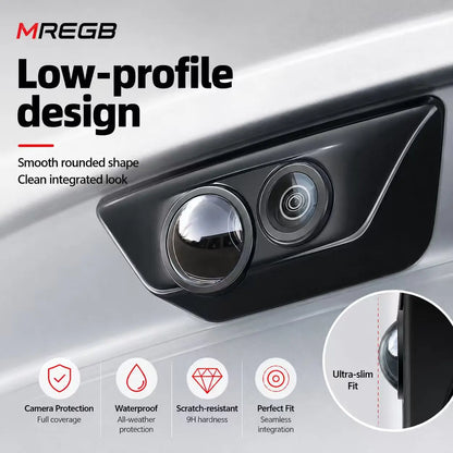 MREGB Car Camera Lens Cover. Universal 360 Panoramic View Rearview Mirror Style Backup Camera Protector. Weatherproof Anti-Scratch Reverse Parking Camera Guard Shield. Essential Auto Exterior Accessory for All Vehicles.