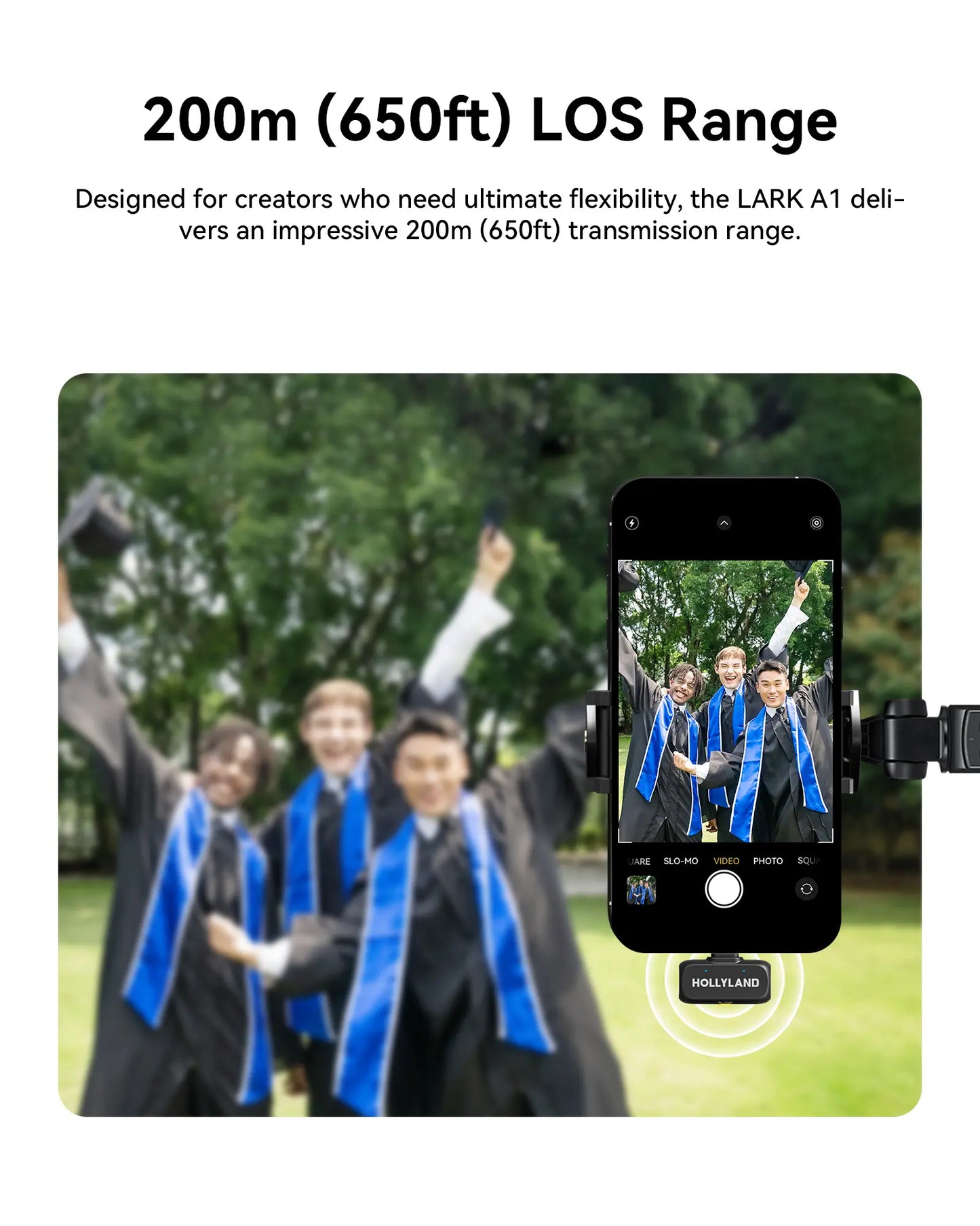 Hollyland Wireless Microphone LARK A1 USB-C for Iphone & Android 45Khz/24Bit, Magnetic Mini Mic for Podcast, Vlogging