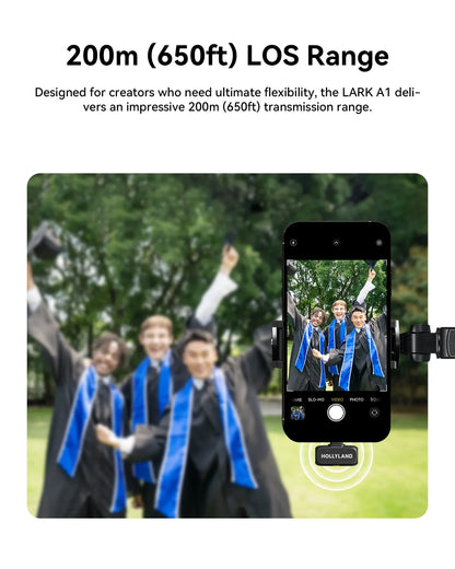 Hollyland Wireless Microphone LARK A1 USB-C for Iphone & Android 45Khz/24Bit, Magnetic Mini Mic for Podcast, Vlogging