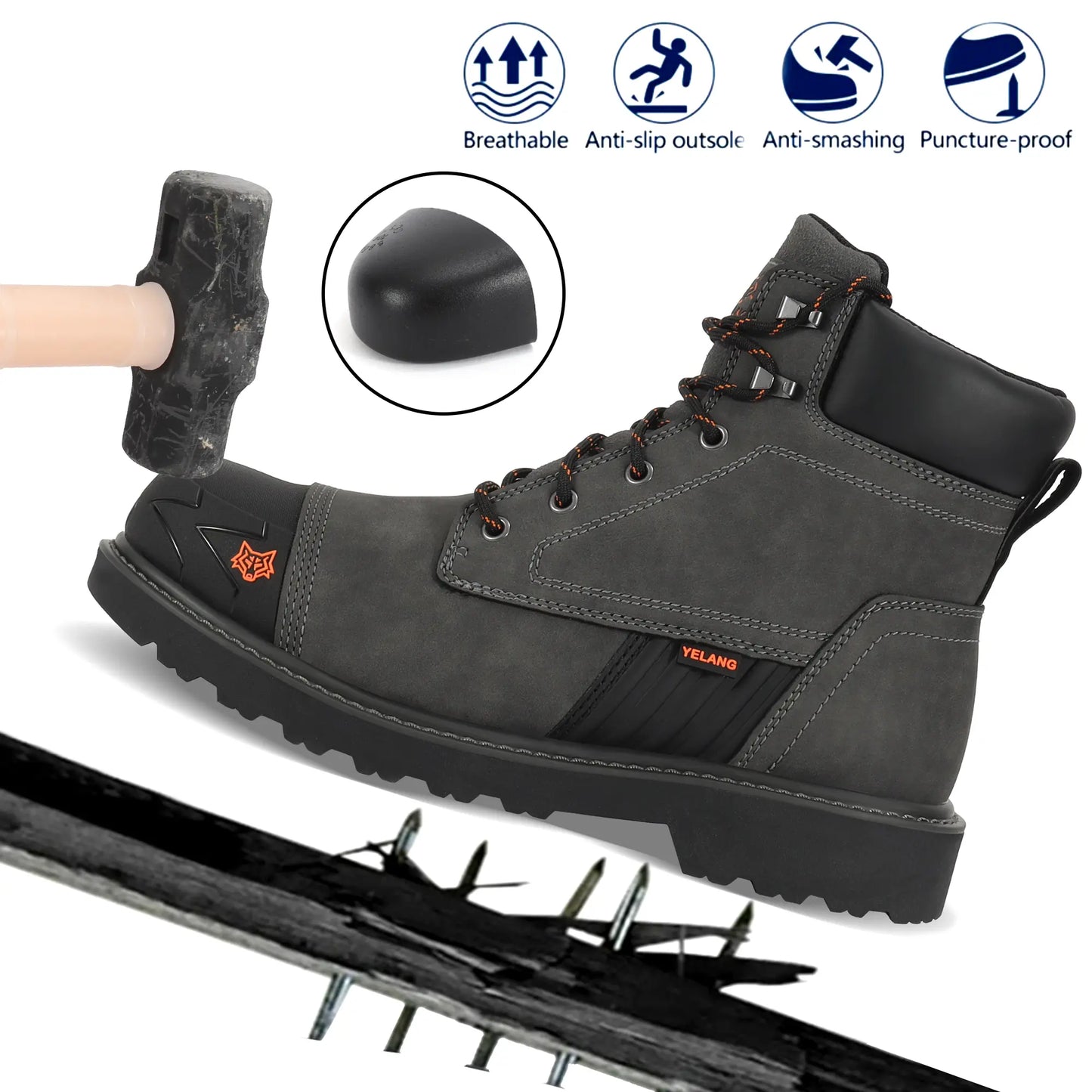 Waterproof Steel Toe Work Boots