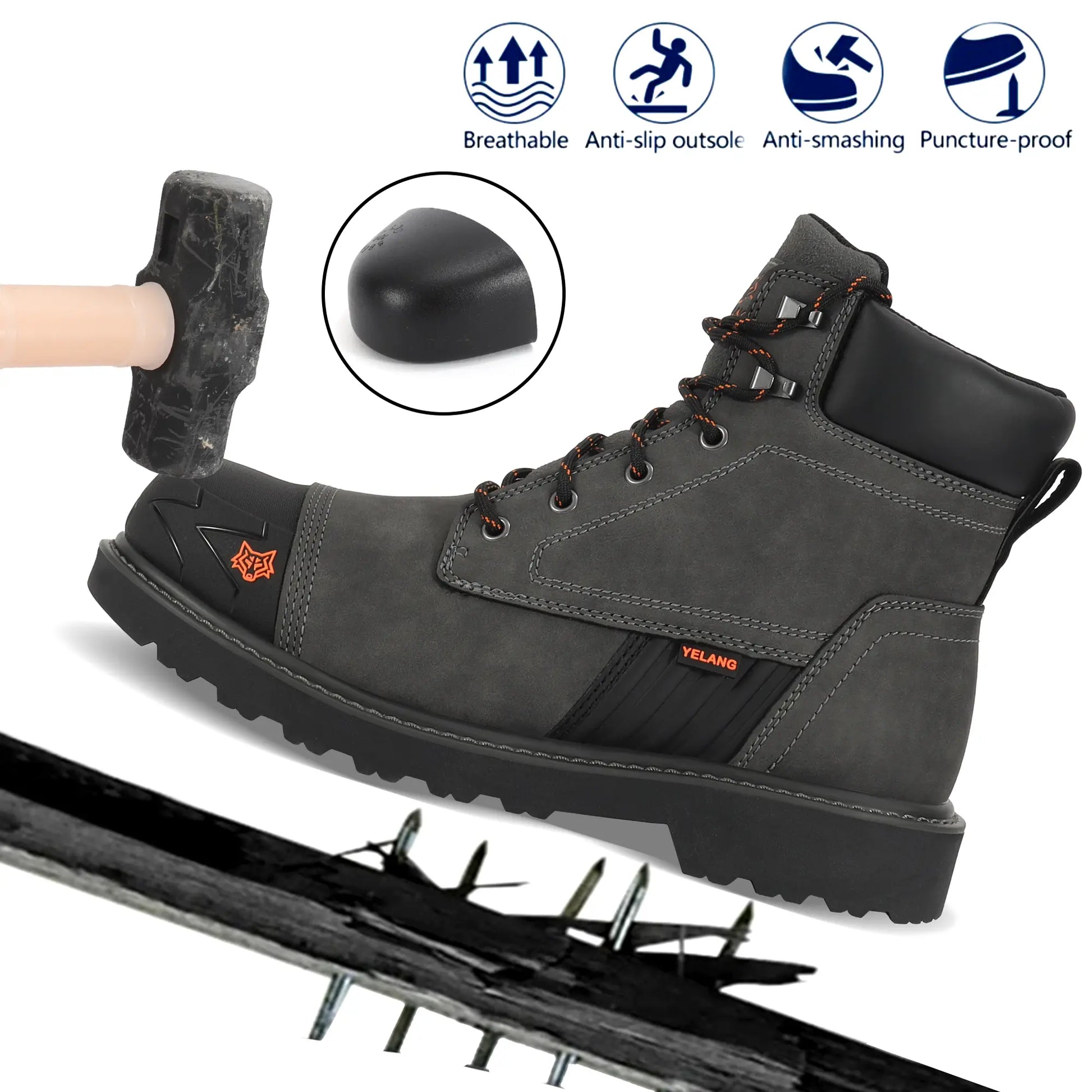 Waterproof Steel Toe Work Boots