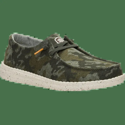 HEYDUDE Wendy Stretch Jersey Camo - Comfortable Slip on Shoes for Women