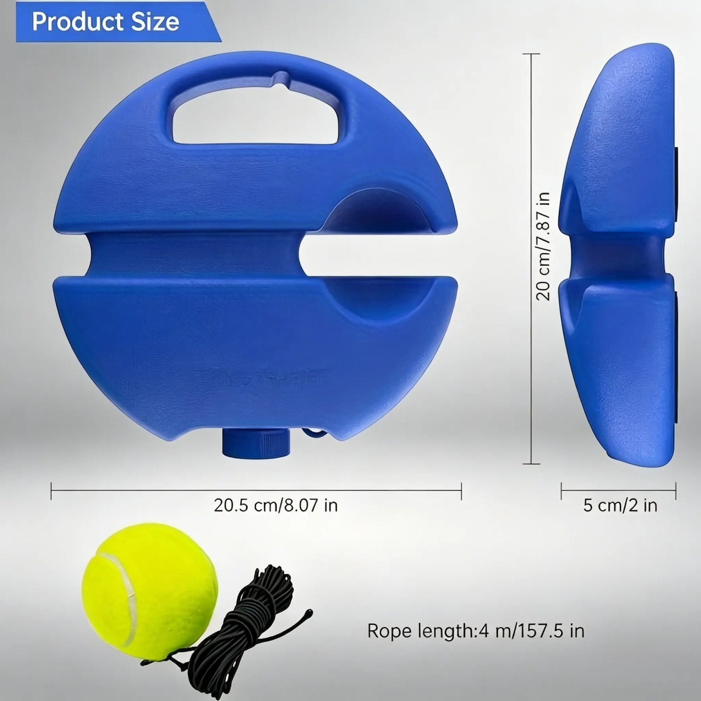 Tennis-Trainer Set 2Pcs Tennis Bouncing Balls Tennis Ball | Portable Innovative Ball Game for Outdoors, in the Garden, in the Park for Children & Adults