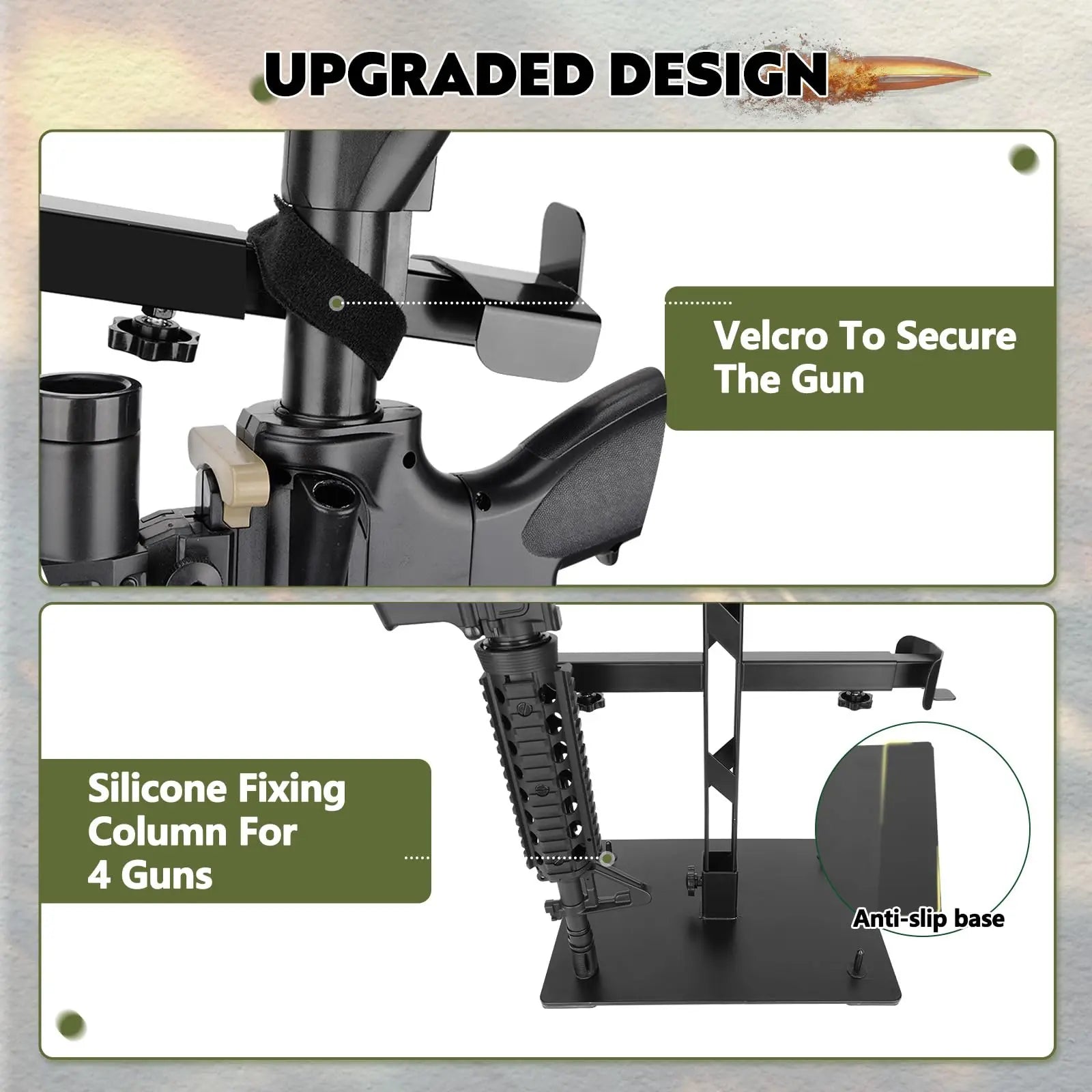 Heavy Duty Tactical Gear Stand Helmet Vest Belt Display Rack, All-Steel Adjustable Tactical Vest Hanger, Hold up to 70 Lbs, Silicone Base