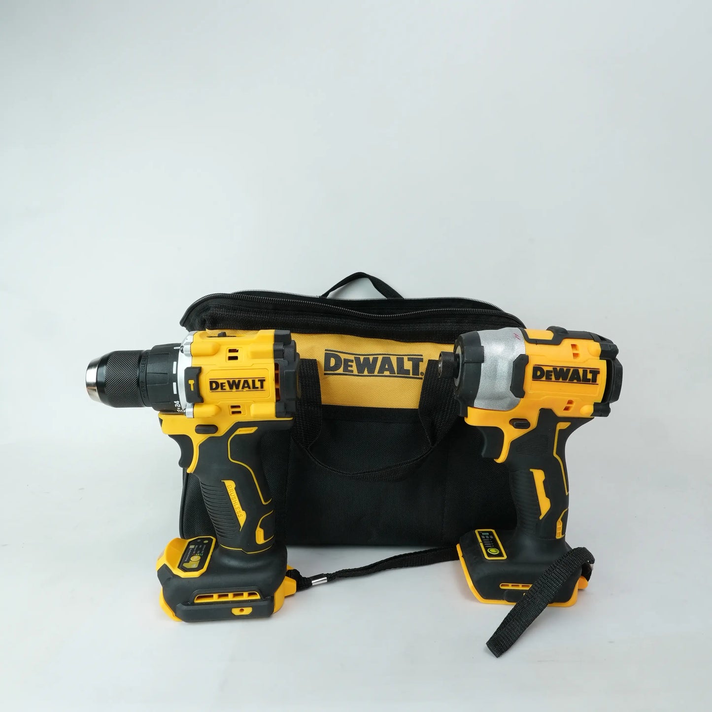 DEWALT DCF805 Hammer Drill and DCF850 Impact Driver Combo Kit 20V Brushless Power Tools Battery Charger