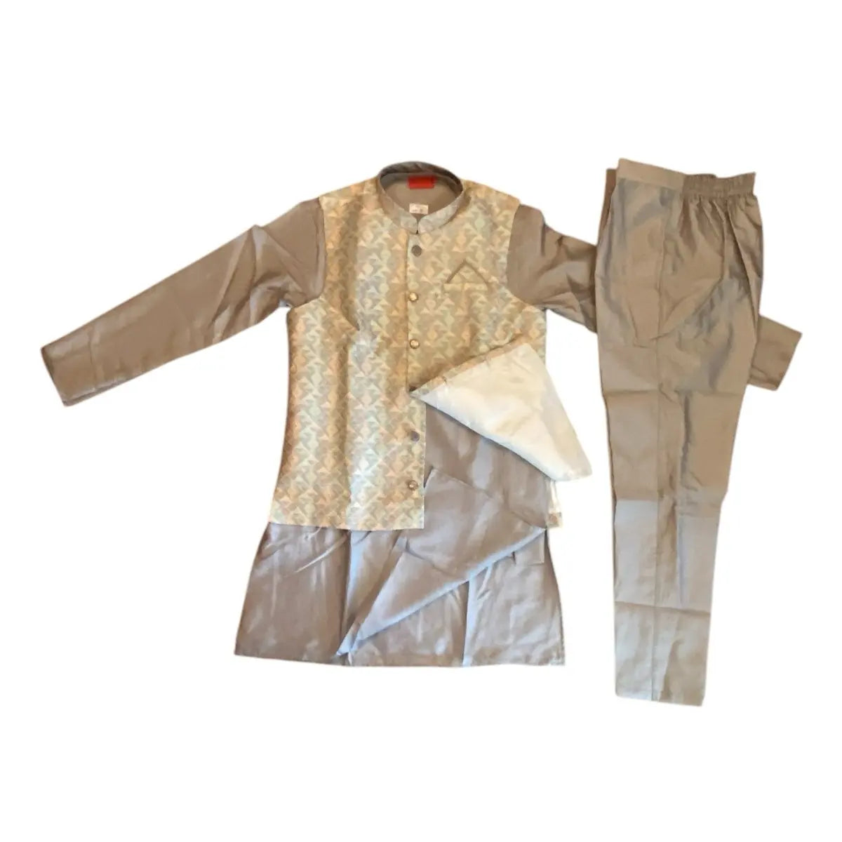 Kurta Set Men'S Elegant Jacket with Comfortable Fit for Suits - Menswear