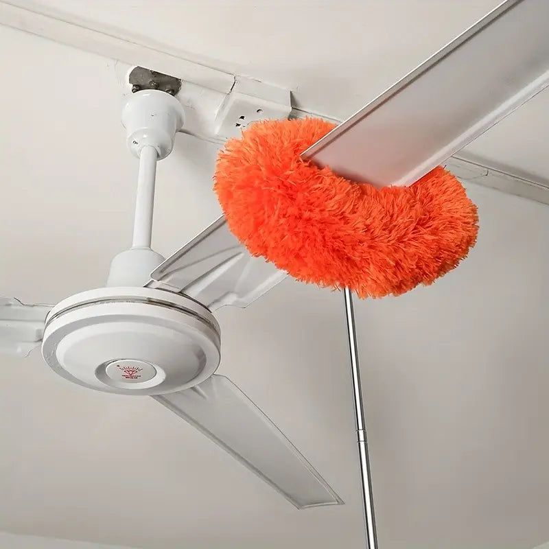 Ceiling Fan Cleaner with Extendable Pole, Adjustable & Detachable Blades, for High Ceilings, Windows and Furniture