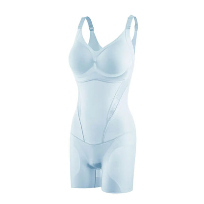 (Kakapeople Icy-Slide Bodysuit) Tummy Control Butt Liftter Faja Shapewear Ultra Thin Breathable Cooling Shapewear Bra Free Tummy Control Butt Lifter Seamless Body Shaper for Summer
