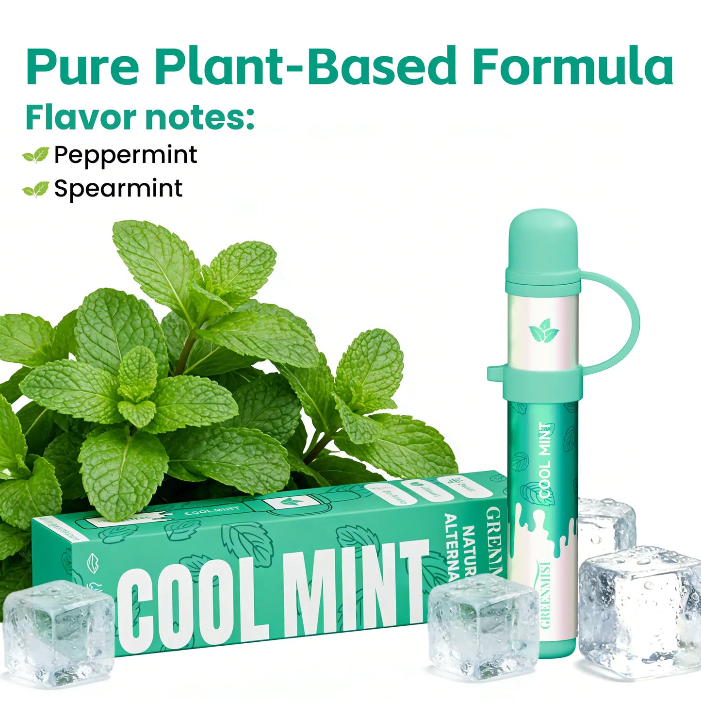 Greenmist Disposable Nasal Inhaler Stick, Portable Essential Oil Aromatherapy Relief for Alternative Health & Wellness