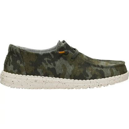 HEYDUDE Wendy Stretch Jersey Camo - Comfortable Slip on Shoes for Women