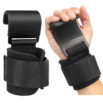 Weight Lifting Hooks, 2/4 Counts Heavy Duty Lifting Wrist Straps, Pull Ups Deadlift Straps, Weight Lifting Grips for Home Gym