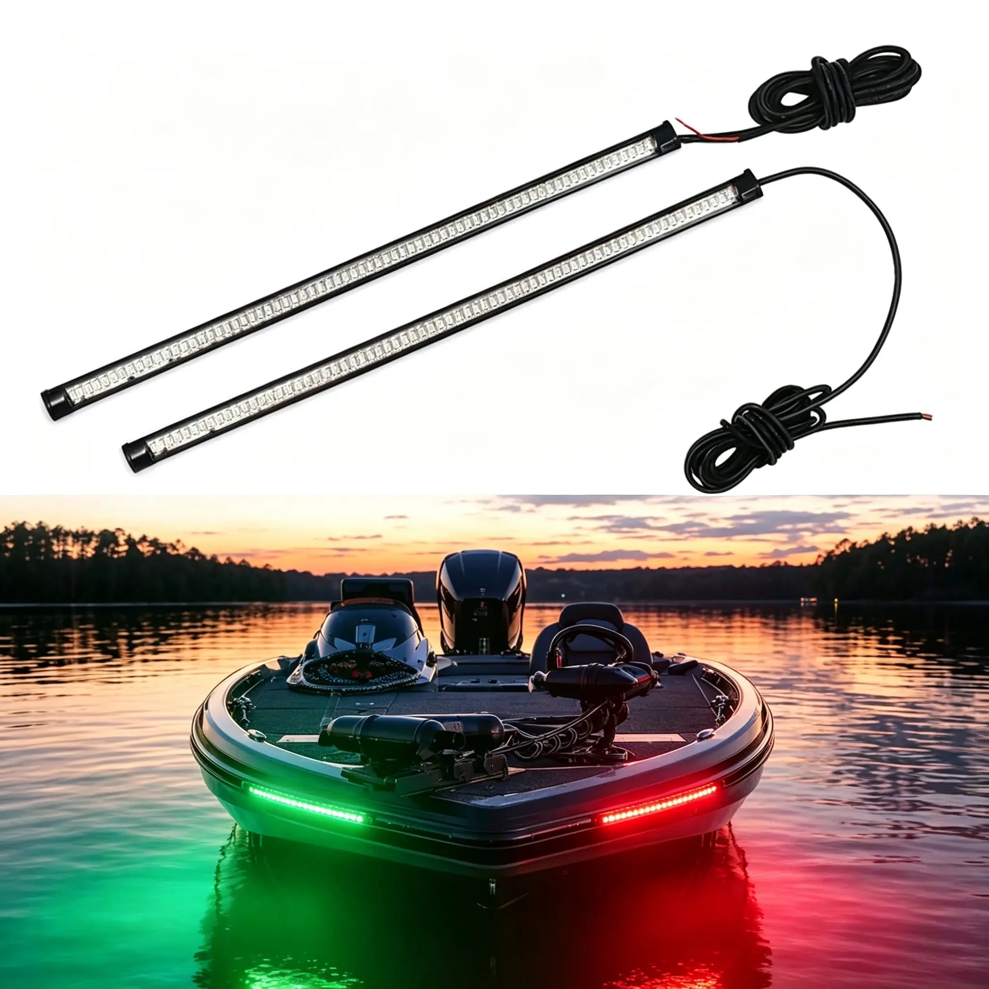 LED Bow Lights IP67 Waterproof Navigation Lamps for Pontoon Kayak Boat Gift