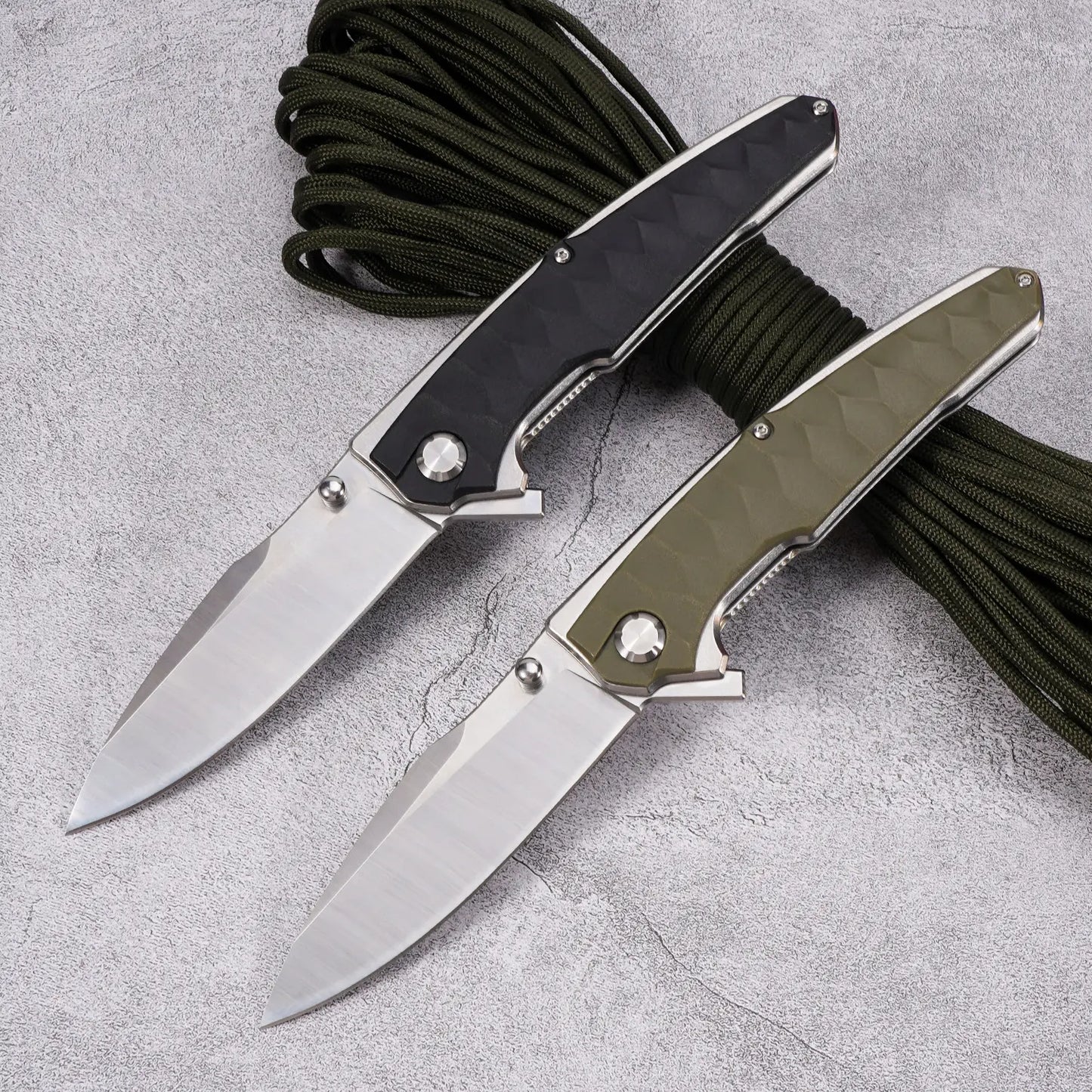 Men’S Tactical Folding Knife EDC Multifunctional Heavy-Duty Outdoor Knife, Pocket Knife, Fruit Knife, Ergonomic Handle, Includes a Back Clip for Easy Carry, Quick-Open Design, Suitable for Wilderness Survival Emergencies, Camping, Hiking, DIY, Fishing