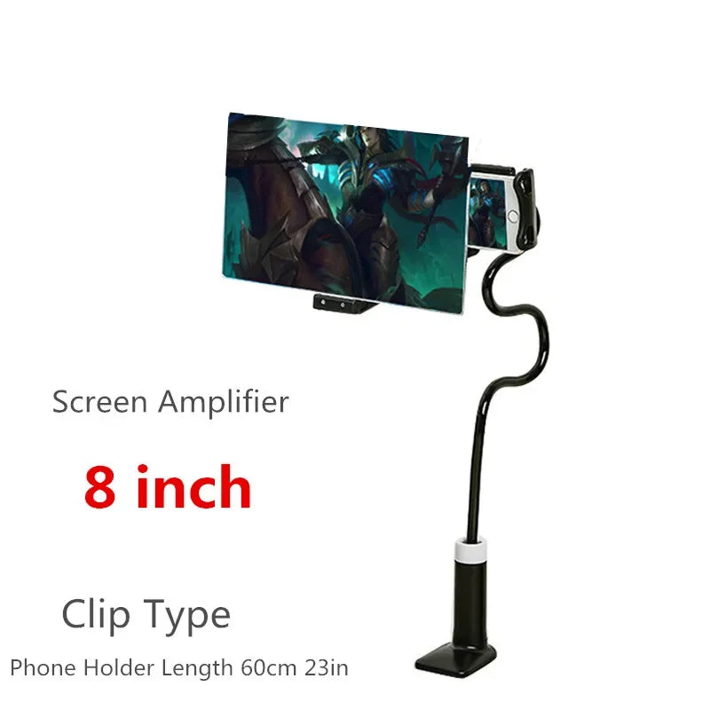 3D HD Mobile Phone Screen Magnifier Desktop Screen Amplifier Phone Holder for Iphone XS MAX Galaxy 4.5-7.0 Inch Smartphone Movie