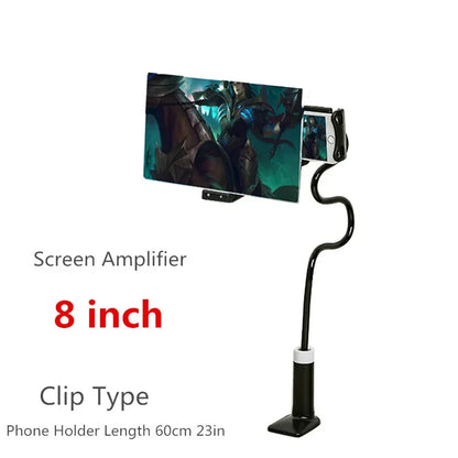 3D HD Mobile Phone Screen Magnifier Desktop Screen Amplifier Phone Holder for Iphone XS MAX Galaxy 4.5-7.0 Inch Smartphone Movie