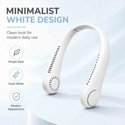 Hands-Free Neck Fan – Portable Wearable Cooling, Lightweight U-Shaped Design for Summer Travel, Outdoor Activities, Office, Commuting & Everyday Comfort
