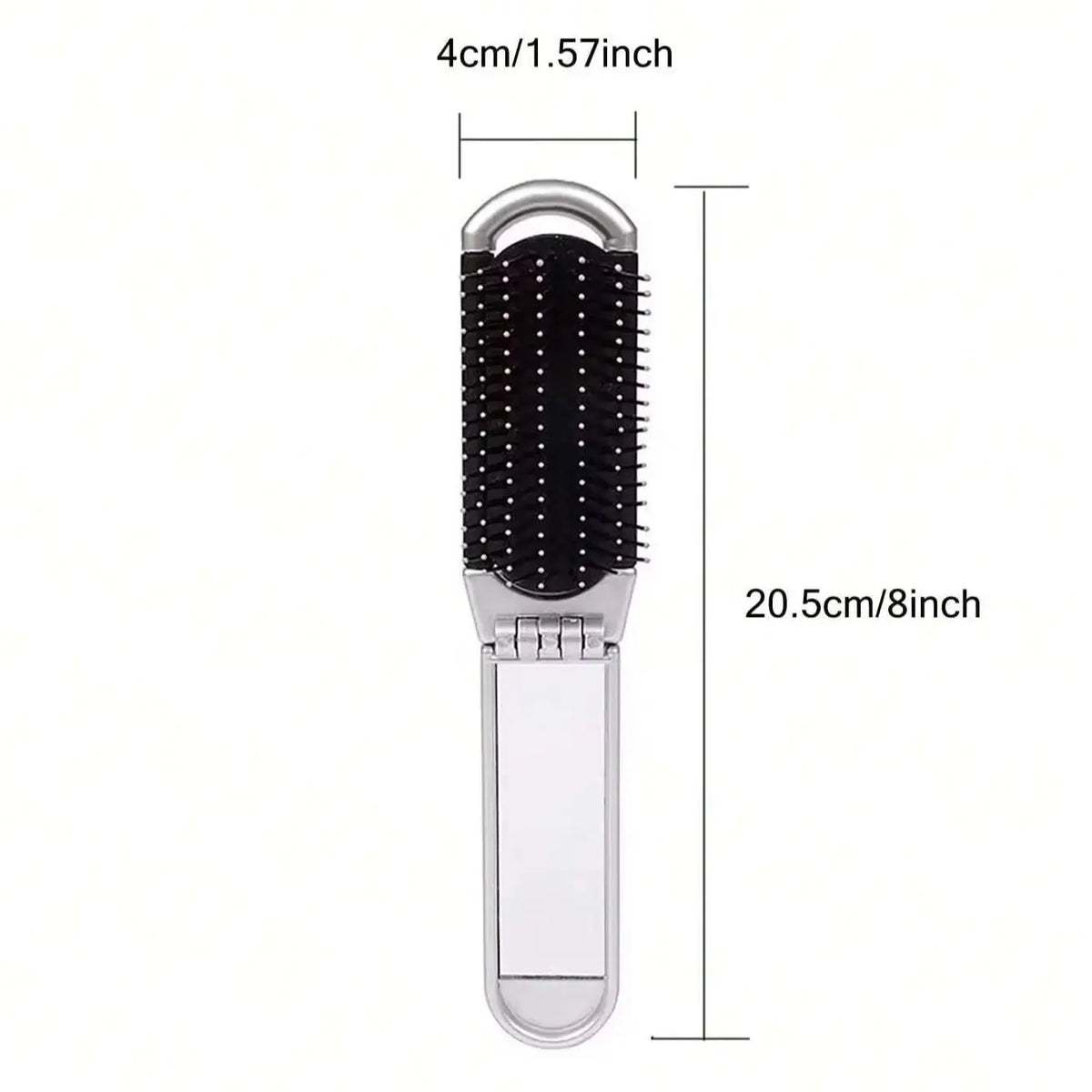 2 in 1 Mini Hair Brush Folding Massage Comb Head Massage Anti-Static Portable Hair Combs Mirror Air Cushion Scalp Massage Comb