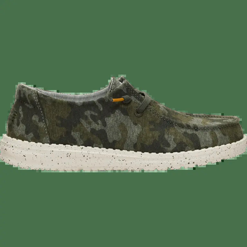 HEYDUDE Wendy Stretch Jersey Camo - Comfortable Slip on Shoes for Women