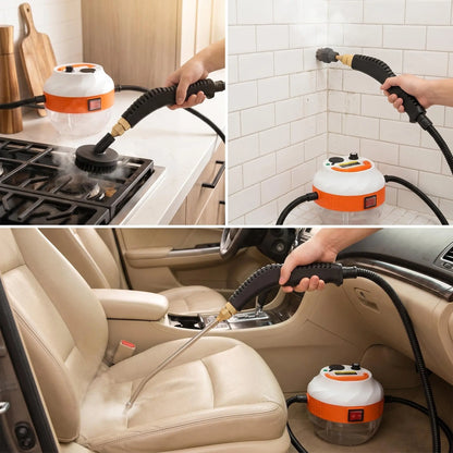 High Temp Portable Steam Cleaner - Multi-Use Antibacterial Deep Cleaning Machine with Multiple Accessories, No Scrubbing Needed, for Home & Car Use, Cleaning Tools