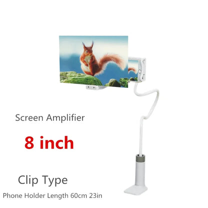 3D HD Mobile Phone Screen Magnifier Desktop Screen Amplifier Phone Holder for Iphone XS MAX Galaxy 4.5-7.0 Inch Smartphone Movie