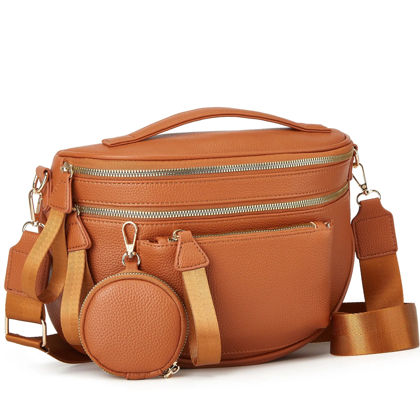Spacious Checkered PU Leather Crossbody Bag Bum Bag Checkered Handbags Wallets for Women Summerwins