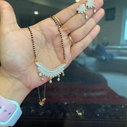 Traditional AD Magalsutra with Ear Stud