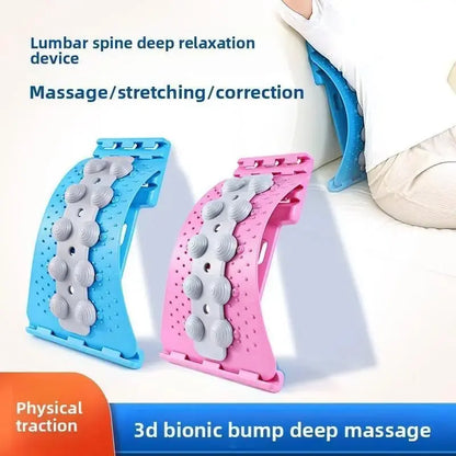 Lumbar Spine Relaxer for Gentle Stretching, Slim Shoulder and Thin Back Support, Yoga Spine Correction for Hunchback Relief, Back Stretcher, Spinal Decompression Stretcher, Relaxation Aid