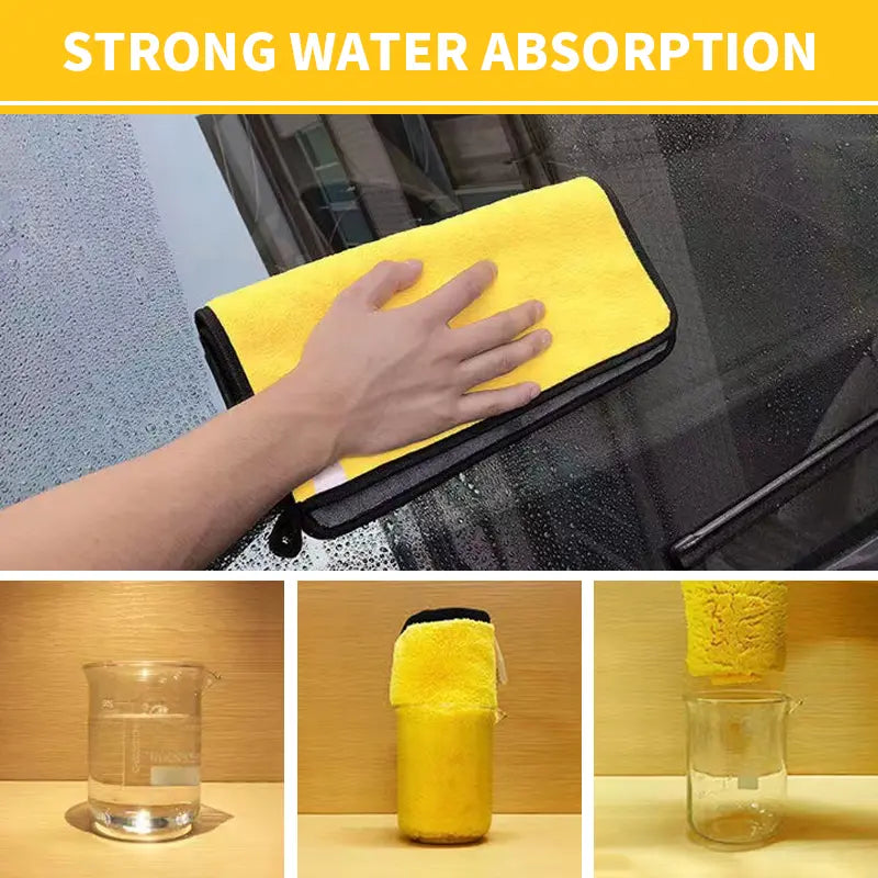 10Pcs Microfiber Drying Towel Cart Detailing Cloth Super Absorbent Scratch Free & Lint Free Car Cleaning Supplies Car Wash Accessories