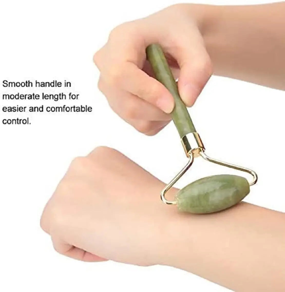 Jade Roller & Gua Sha Set 5 in 1 Facial Massager Tools - Jade Gua Sha Facial Massager Set with Roller for Face Sculpting & Skin Care
