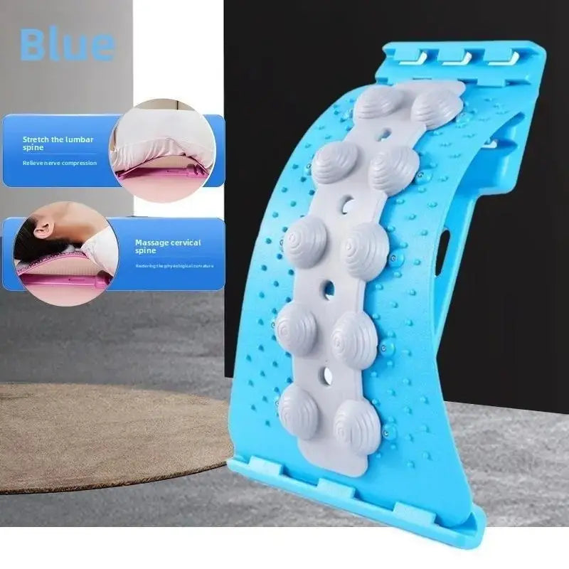 Lumbar Spine Relaxer for Gentle Stretching, Slim Shoulder and Thin Back Support, Yoga Spine Correction for Hunchback Relief, Back Stretcher, Spinal Decompression Stretcher, Relaxation Aid