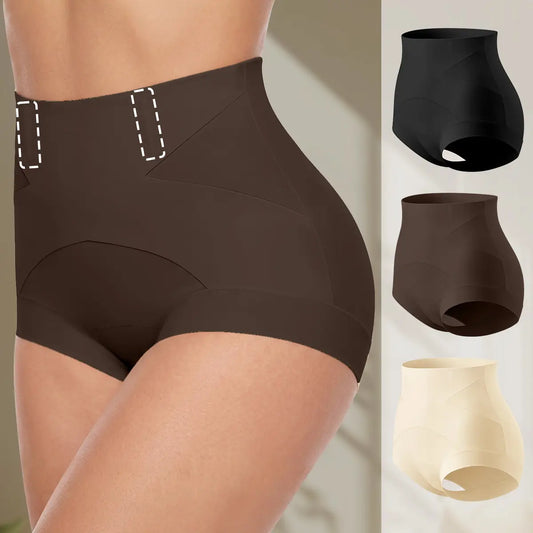 Morelect 1/3/4 Pcs Women'S High Waist Panties, Front Crisscross Design with Gentle Shaping Effect, Breathable Lightweight for Daily Comfort, Stay-Put Boned Waistband, Everyday Soft Briefs.