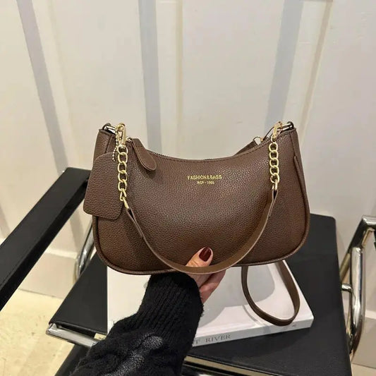 2026 New Vintage Solid Color Women'S Underarm Bag, Luxury High-Capacity Crossbody Shoulder Bag, Elegant Premium-Textured All-Match Purse for Office Work, Shopping, Crossbody Bags for Women