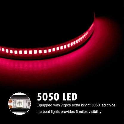LED Bow Lights IP67 Waterproof Navigation Lamps for Pontoon Kayak Boat Gift