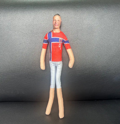 Soccer Player Plush Doll, Abstract Jointed Figure, Poseable Soft Toy for Room Decor, Funny Gift Idea for Football Fans