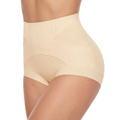 Morelect 1/3/4 Pcs Women'S High Waist Panties, Front Crisscross Design with Gentle Shaping Effect, Breathable Lightweight for Daily Comfort, Stay-Put Boned Waistband, Everyday Soft Briefs.