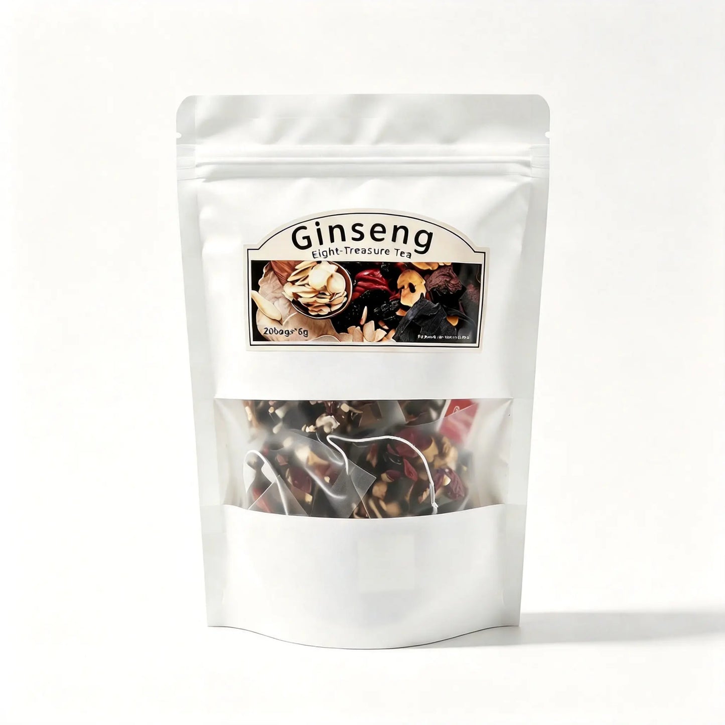 Organic Kidney Cleanse Tea - 8-Treasure Formula with Ginseng, Traditional Detox Tea for Men & Women
