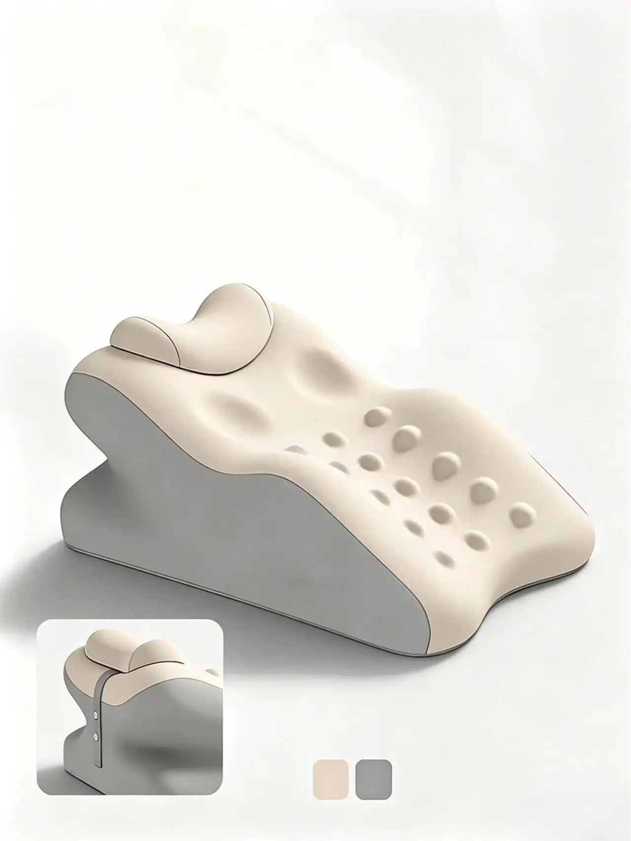 Ergonomic Cooling Fabric Reading Pillow - Premium Memory Foam Supportive Head Cushion for Phone Scrolling, Relaxing