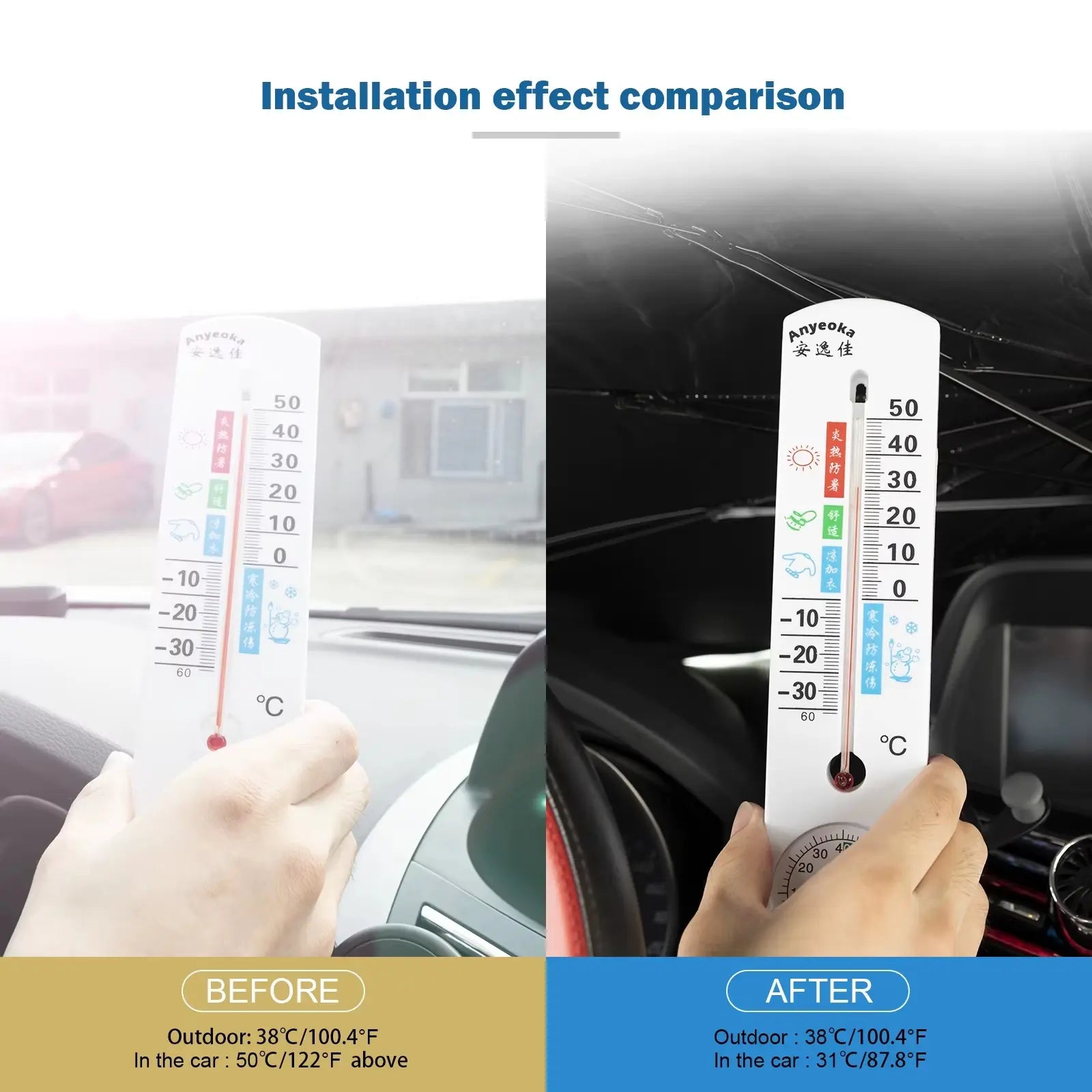Foldable Windshield Car Sunshade - Portable UV Protection Umbrella, Heat-Blocking Cooling Accessory for Cars, SUV Vehicle Sunshades, Suv Vehicle Sunshade
