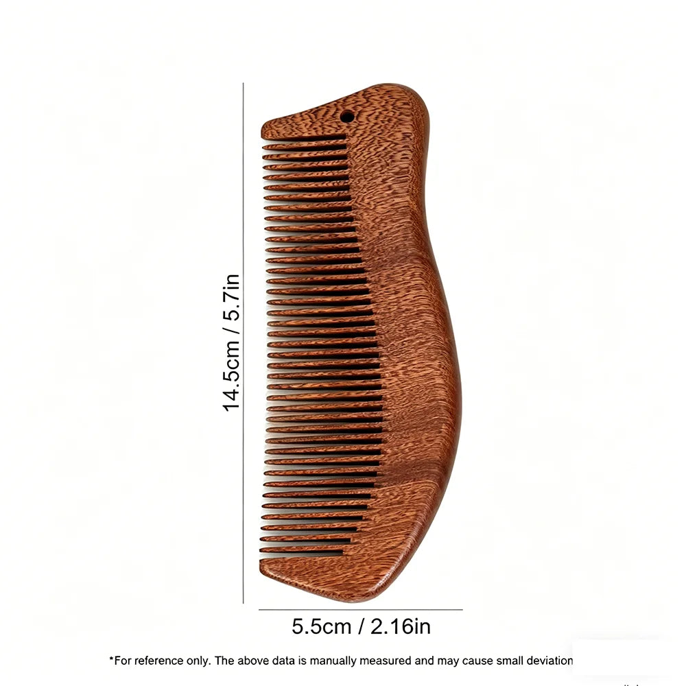 Natural Wood Comb Sandalwood Hair Comb Scalp Massage Combs Massage Anti-Tangle anti Static Hair Brush Hairdressing Styling Tools